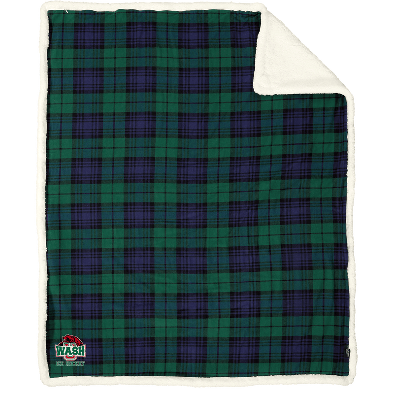 Wash U Flannel Sherpa Blanket