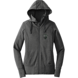 Lansing Spartans New Era Ladies Tri-Blend Fleece Full-Zip Hoodie