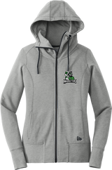 Atlanta Madhatters New Era Ladies Tri-Blend Fleece Full-Zip Hoodie