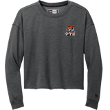 Princeton Tiger Lilies New Era Ladies Tri-Blend Fleece Crop Crew