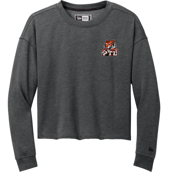 Princeton Tiger Lilies New Era Ladies Tri-Blend Fleece Crop Crew