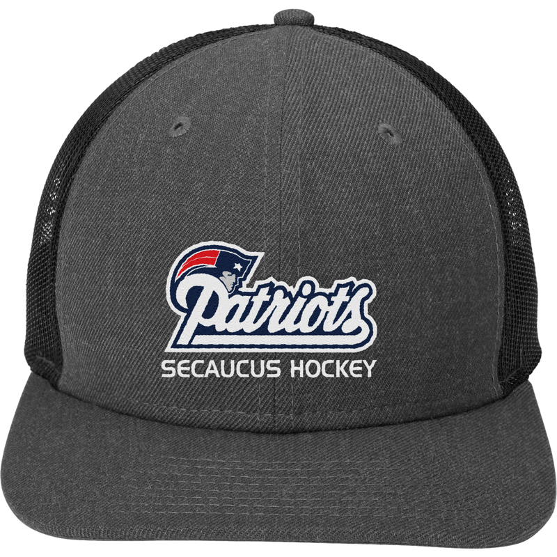 Secaucus Patriots New Era Snapback Low Profile Trucker Cap