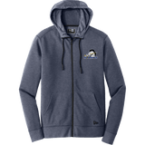 Mid-State Mustangs New Era Tri-Blend Fleece Full-Zip Hoodie