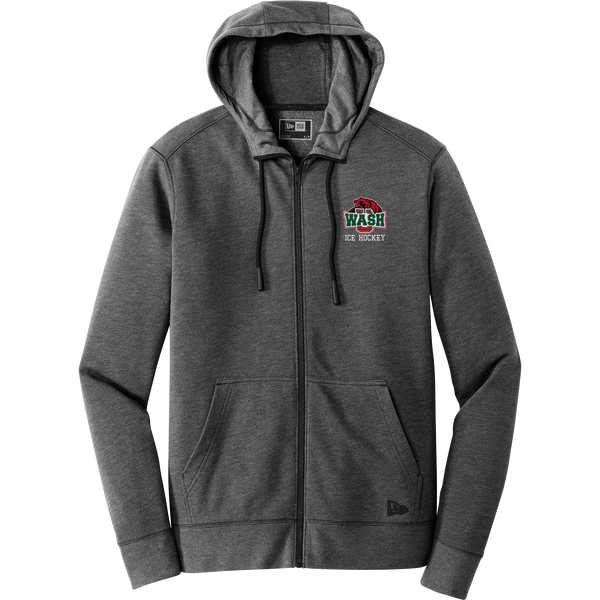 Wash U New Era Tri-Blend Fleece Full-Zip Hoodie