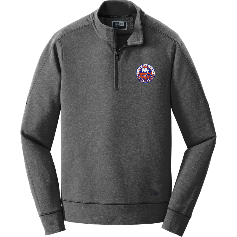 PAL Jr. Islanders New Era Tri-Blend Fleece 1/4-Zip Pullover