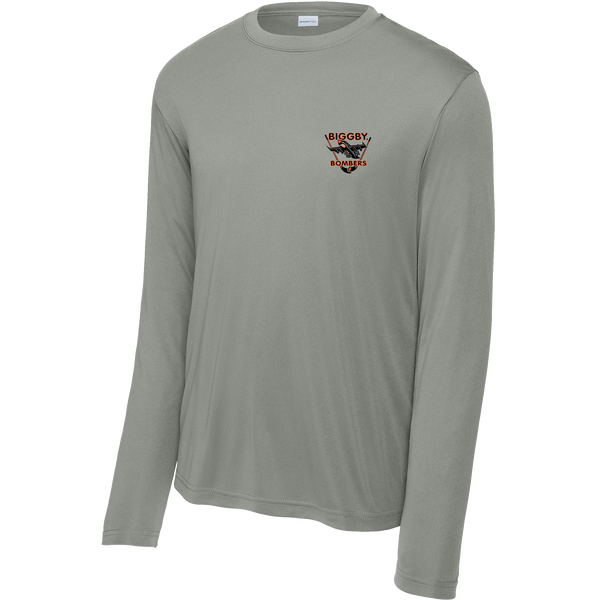 Biggby Bombers Youth Long Sleeve PosiCharge Competitor Tee