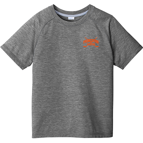 PYH Youth PosiCharge  Tri-Blend Wicking Raglan Tee